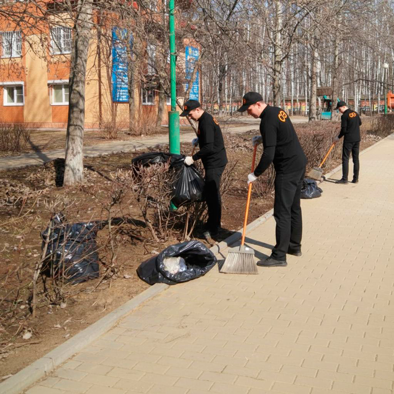 Уборка листьев в Нерехте